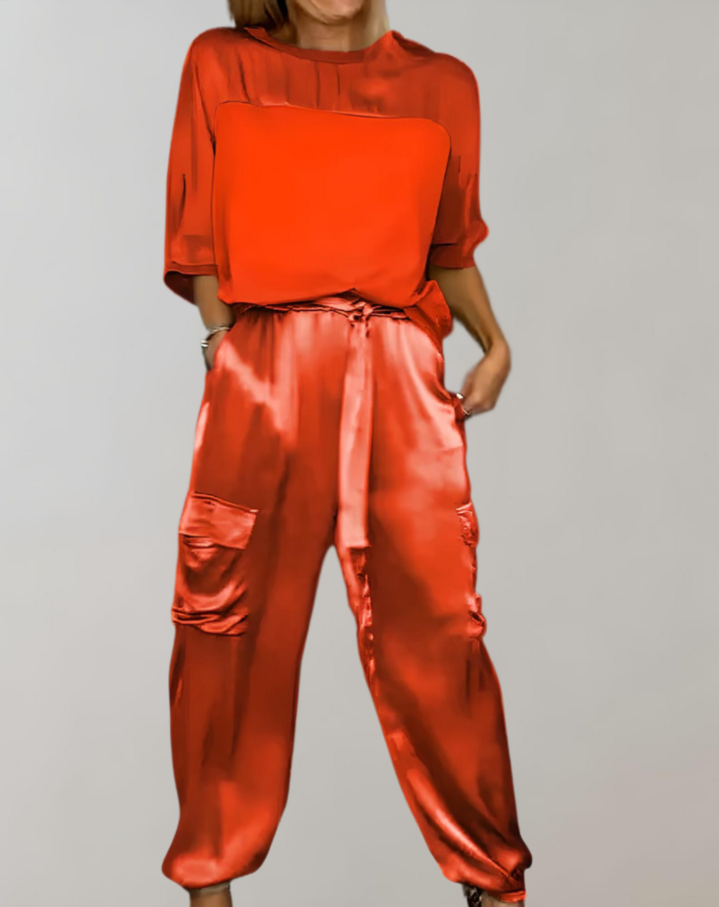 Filiz | Zijden cargo lounge set